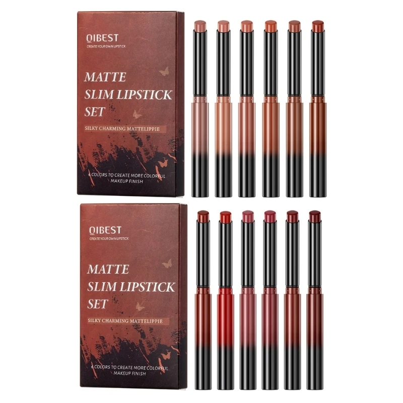 

Matte Lipstick Lip Gloss Lips Tint Waterproof Moisture Red Lip Make-up for Women