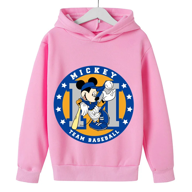 

Детские толстовки Disney, брендовая одежда с Микки Маусом, пуловер с длинным рукавом для маленьких мальчиков и девочек, свитер для малышей, осе...