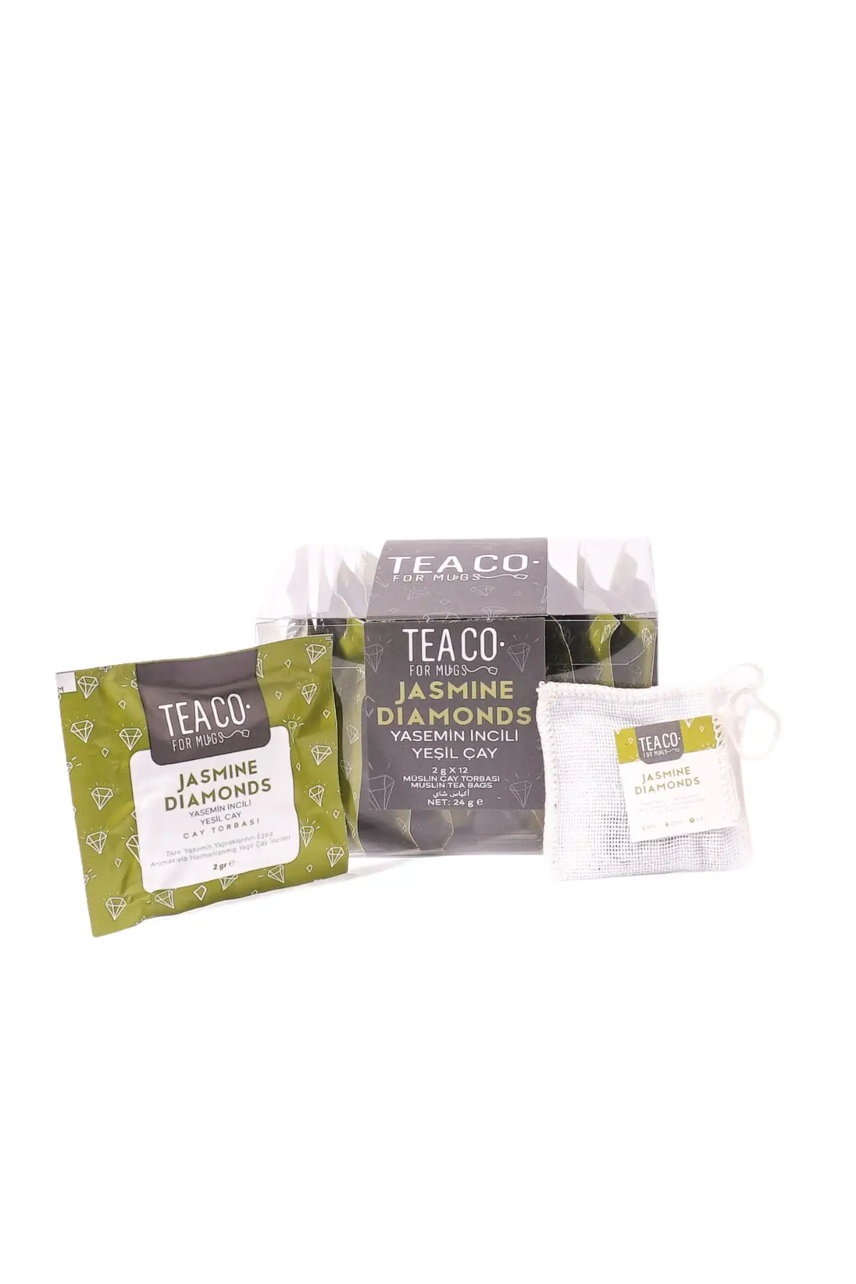 

Jasmıne Dıamonds - Yaseminli Green Tea Müslin Tea bag