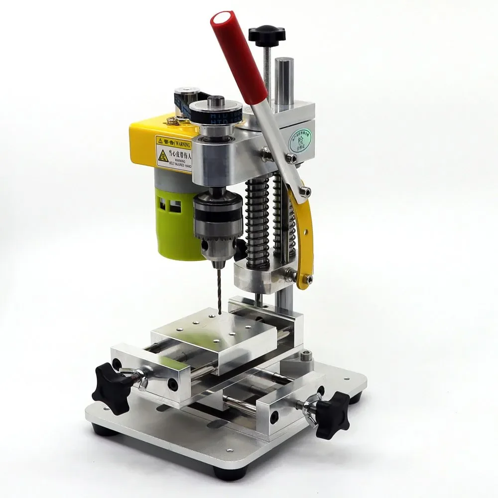 

NEW2023 Мини сверлильный станок точный Настольный сверлильный станок с ЧПУ портативный Настольный сверлильный станок 795 мотор B10 патрон металл...