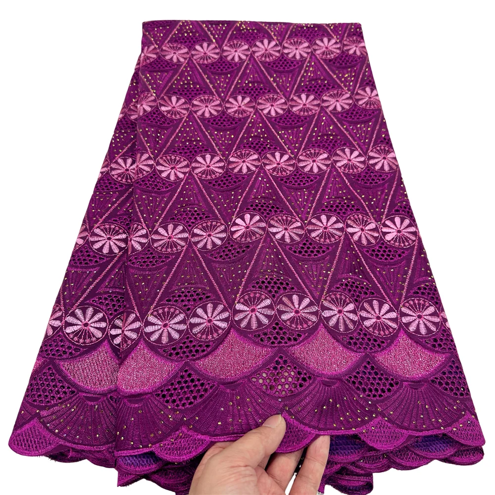 Кружевное полотно из хлопка 100% 5 ярдов африканский стиль