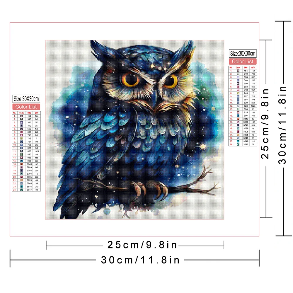 AZQSD Набор Алмазной Живописи 30x30 См Полный Круглый Квадратный Бриллиант Тигр Панда