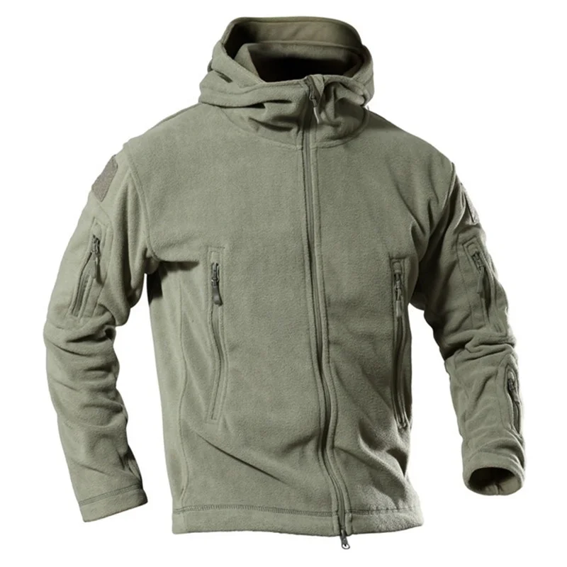 

Winter Military Tactical Soft Shell Fleece Jacket Men Windproof Polartec Thermal Polar Warm Coats Outerwear Hooded Army Clothes