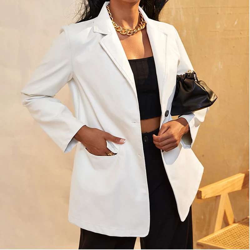 

Кроп-Топ женский осенне-зимний Блейзер теплый темпераментный Профессиональный Женский Повседневный стиль британское пальто