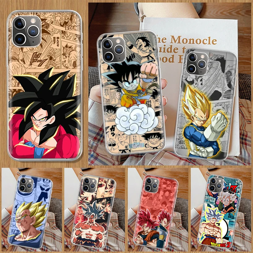 

Son Dragon Ball Phone Case For Apple iPhone 11 13 12 Pro XS Max XR X 7 8 6 6S Plus Mini 5 5S SE Soft Back Shell Cover Coque