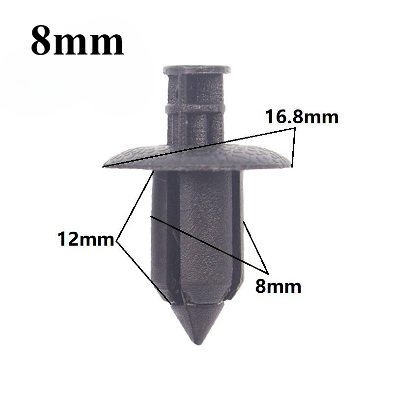 

50p 6,3 мм/7 мм/8 мм заклепка для обтекателя автомобиля через панель крепежная направляющая пряжка для карты локатор зажим вставной тип модифицированные винты для аксессуаров