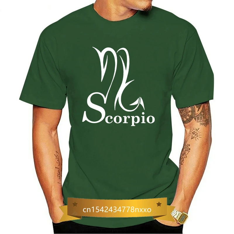 

Scorpio Zodiac Sign Symbol T Shirt Leisure Tee Shirt Spring Loose Casual Design O-Neck Standard Shirt