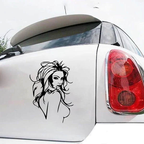 

Автомобильные наклейки, автомобильные аксессуары, привлекательная девушка, персонализированные светоотражающие автомобильные окна, бамп...
