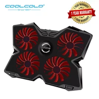 coolcold laptop cooler laptop cooling pad laptop fan cooler notebook adjustable speed with 4 fans for 14 17 laptop