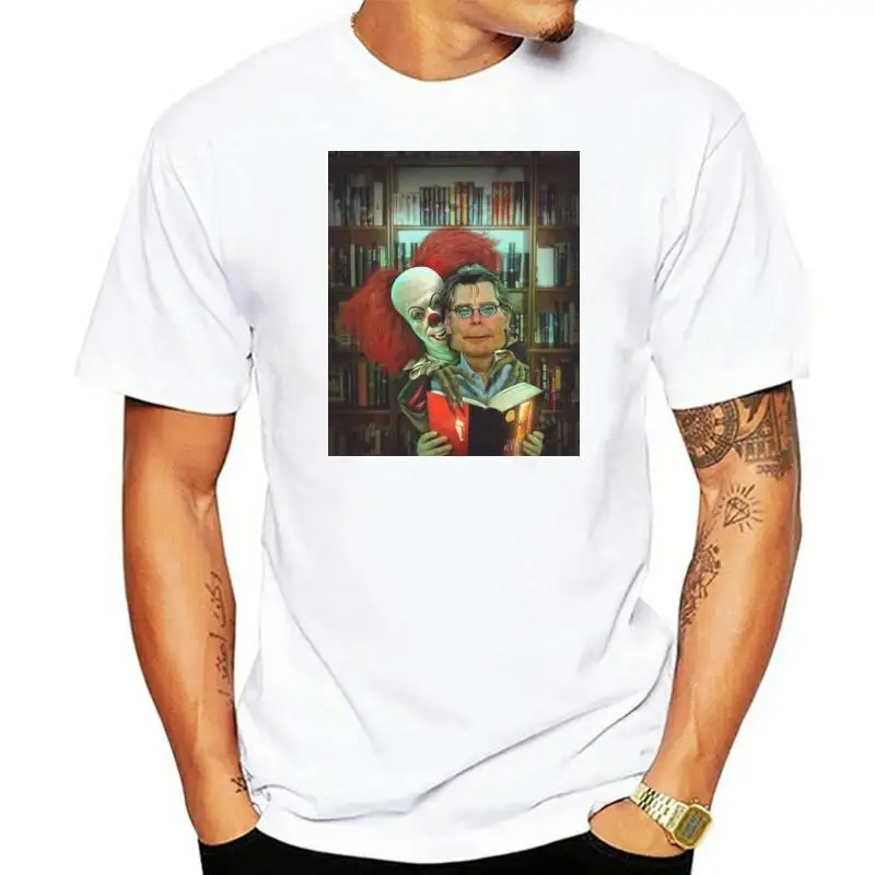 

Унисекс Camiseta de Stephen King It Pennywise танцующий клоун Боб, camisa de Vestido veraniego, gris, 683