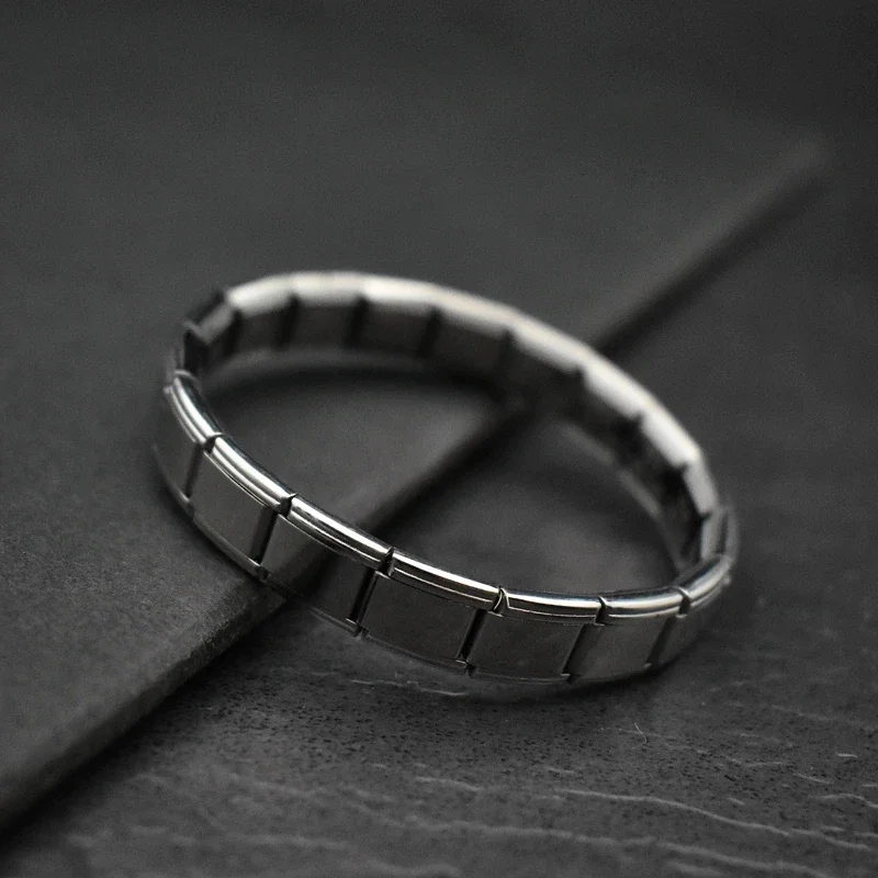 Модный браслет из нержавеющей стали итальянский эластичный браслет-подвеска