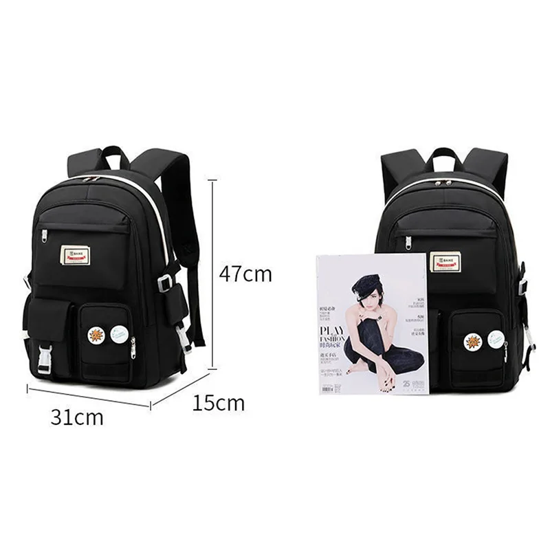Fashion School Backpack Book Bag for Teenager Girls College Students Backpack Durable Waterproof Children's Student Backpacks