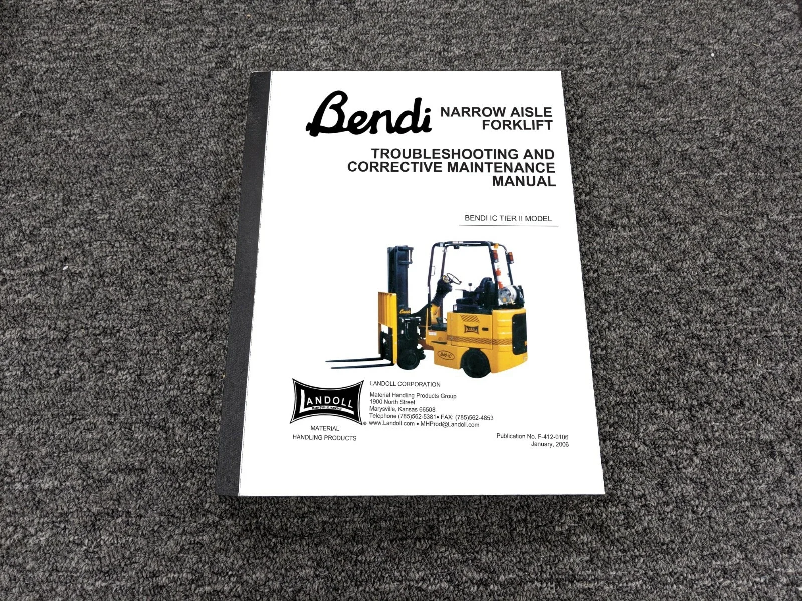 Фото Вилочный погрузчик SpecDiag BENDI Landoll 2,23 ГБ PDF Обслуживание и руководство по эксплуатации DVD №1