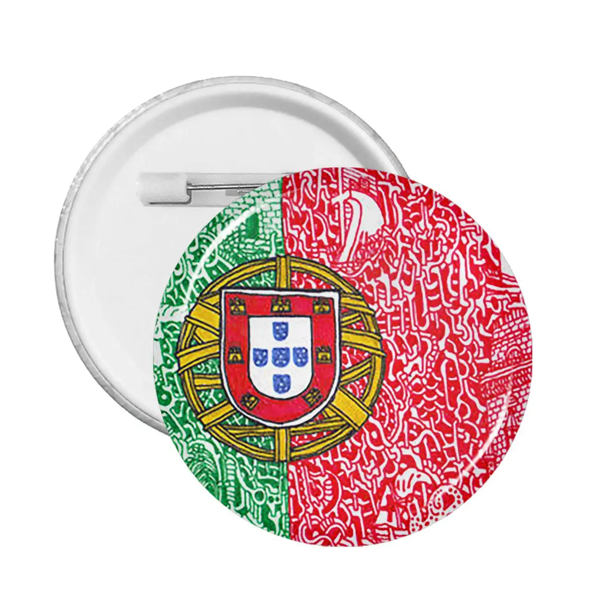 

PVC The Portugal Flag Collar Badge Funny Badge Lapel Pins Brooch for Clothes Anime Fans Collections