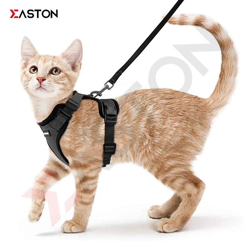 

Military Tactical Cat Dog Harness Vest Collar Nylon 600D MOLLE Breathable Adjustable Chest Strap Training Walking Safety Puppy