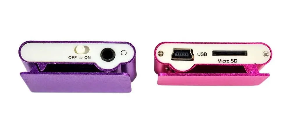 Клип MP3-плеер Мини TF/SD слот USB музыкальный плеер металлический водонепроницаемый