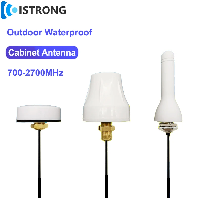 

4G DTU Cabinet Waterproof Antenna 7dBi Outdoor Long Range Omni Full-band Amplifier 700-2700MHz Mobile Signal Booster SMA White