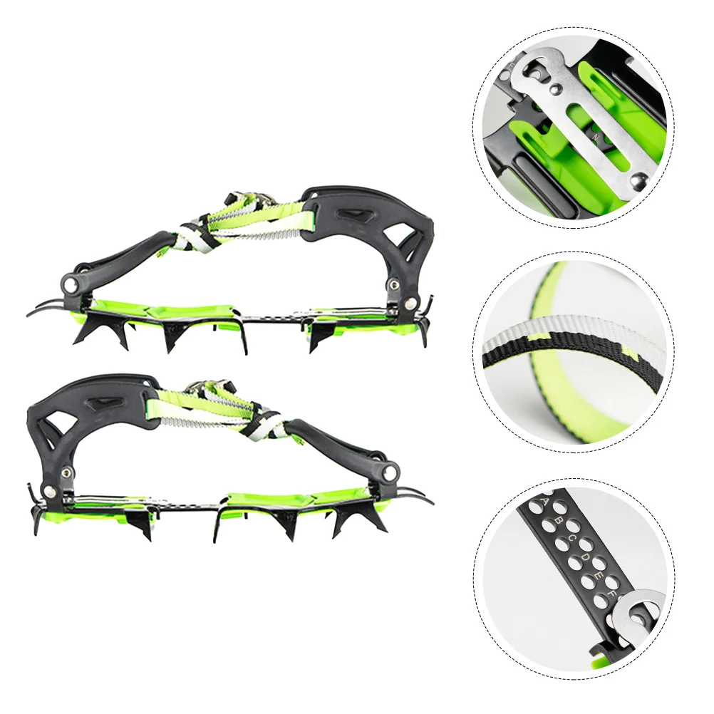 

1 Pair Ice Cleats Non-Slip Ice Grips 14 Teeth Ice Crampons Outdoor Snow Claws