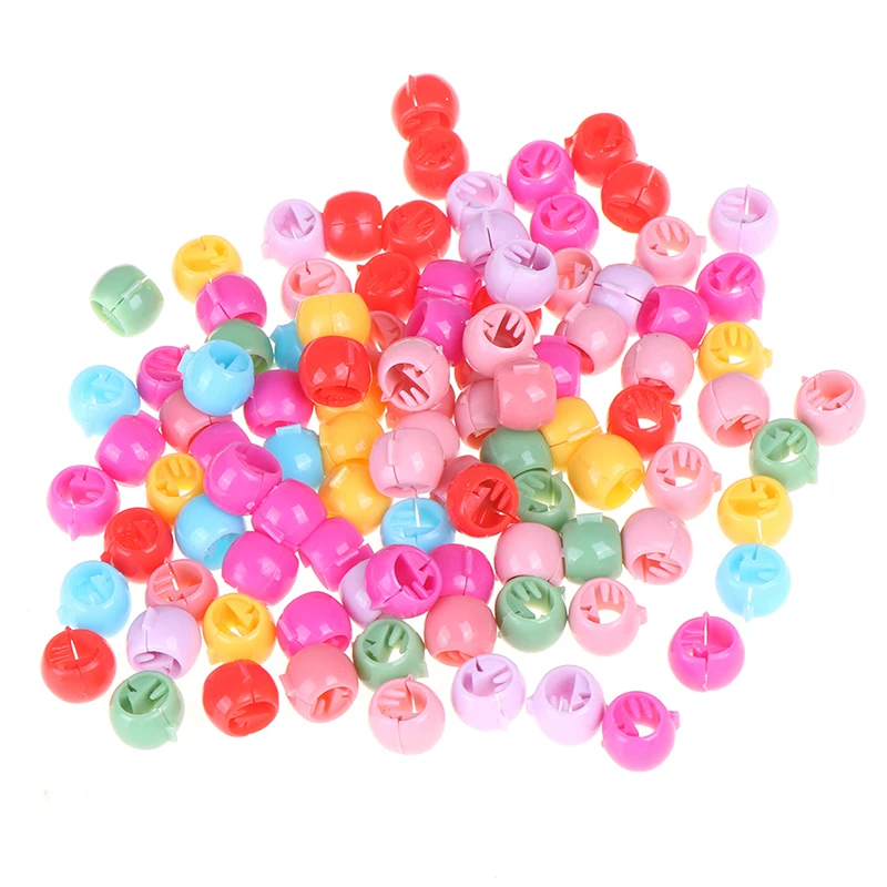 

80 Pcs Mini Hair Claw Clips for Women Girls Cute Candy Colors Plastic Hairpins Braids Maker Hair Beads Headwear Accessories