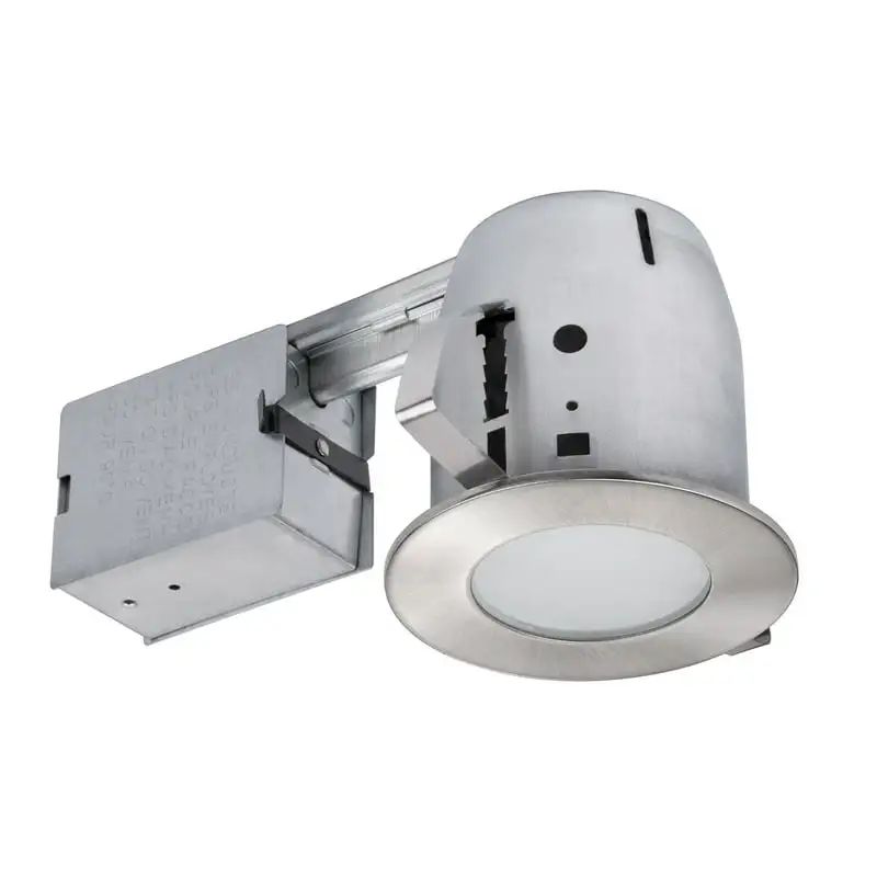 

in. Brushed Nickel IC Rated Recessed Lighting Kit, LED Bulb Included, 90972 House decoration Lamp Ceiling lights Wall decor Led