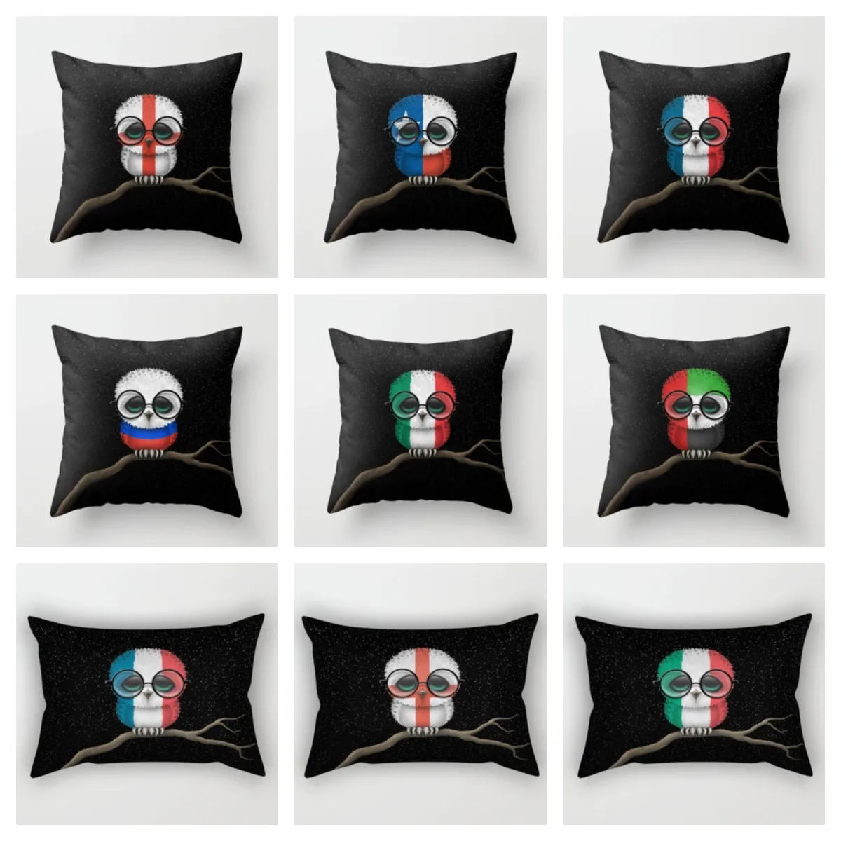 

Маленькая сова с очками, плюшевая наволочка, наволочки 40*40,45*45,50*50,60*60 30x50 40x60, украшение для дома, декоративная подушка