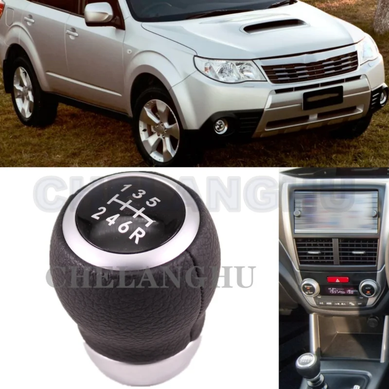 

Кожаный Рычаг переключения передач для Subaru Forester 2010, 2011, 2012, 2013, 2014, 2016, 2017, 2018, 6 скоростей, Стайлинг автомобиля