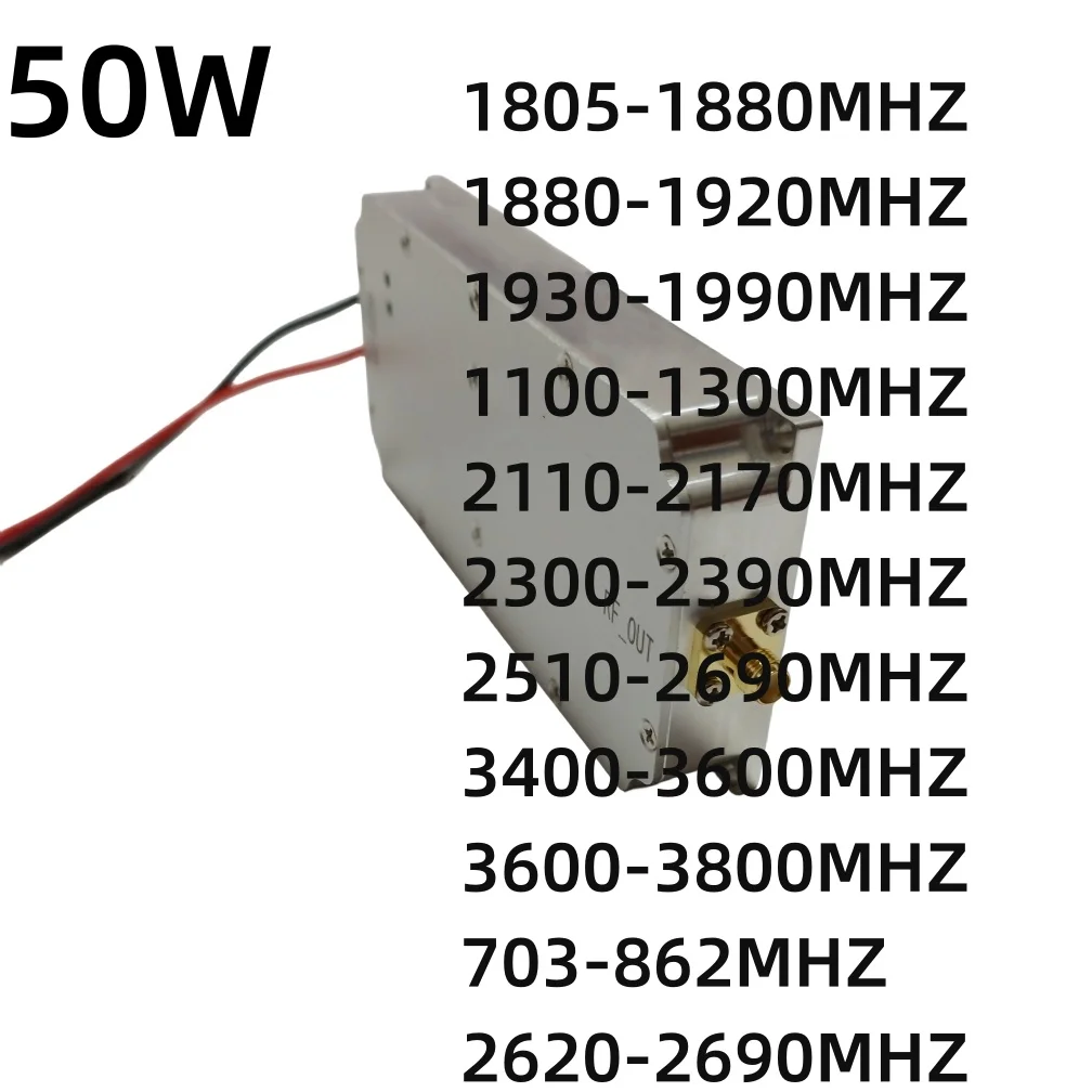 

50 Вт NEW1805-1880MHZ2100-2170MHZ1100-1300MHZ1930-1990MH3.4GZ3.6GZ 2620-2690MHZPOWER LTAMPLIFIER Модуль ГЕНЕРАТОРА ШУМ