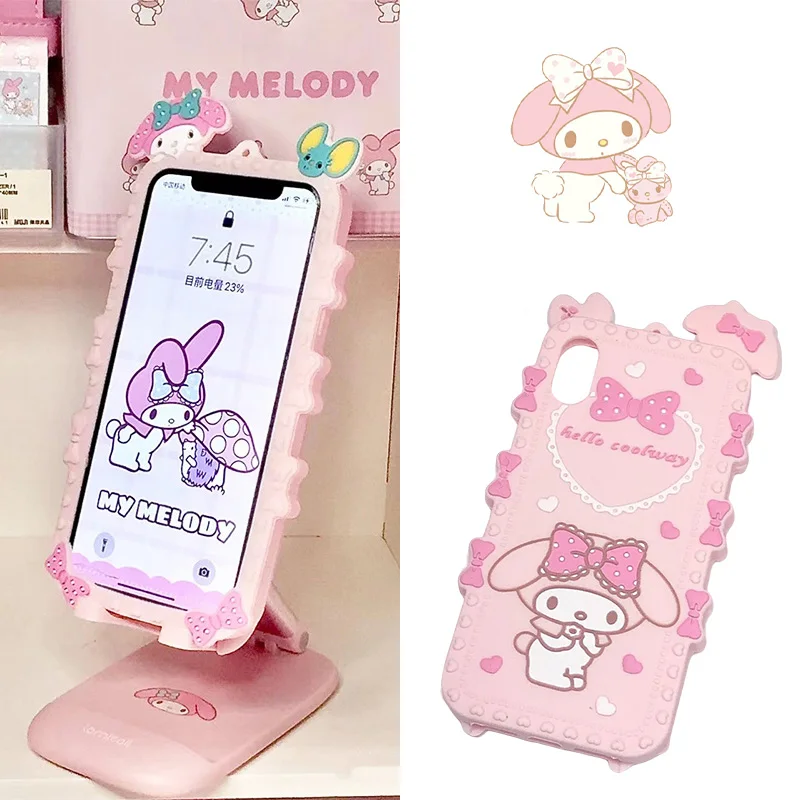 

Новинка, чехол Sanrio для iPhone 14 13 12 11 X Xs Plus Pro Max с милой мелодией, защитный чехол, игрушки для девочек, рождественские подарки