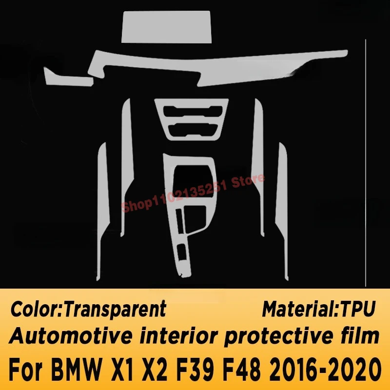 

Для BMW X1 X2 F39 F48 2016-2020 панель редуктора навигации автомобильного интерьера защитная пленка ТПУ наклейка против царапин
