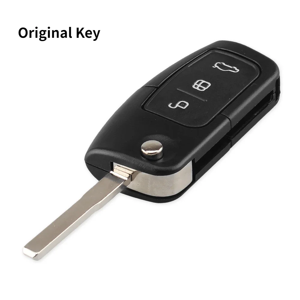 

KEYYOU 3 кнопочный модифицированный раскладной чехол для автомобильного ключа-пульта для Ford Focus 2 3 mondeo Fiesta C Max S Max Galaxy Mondeo Key