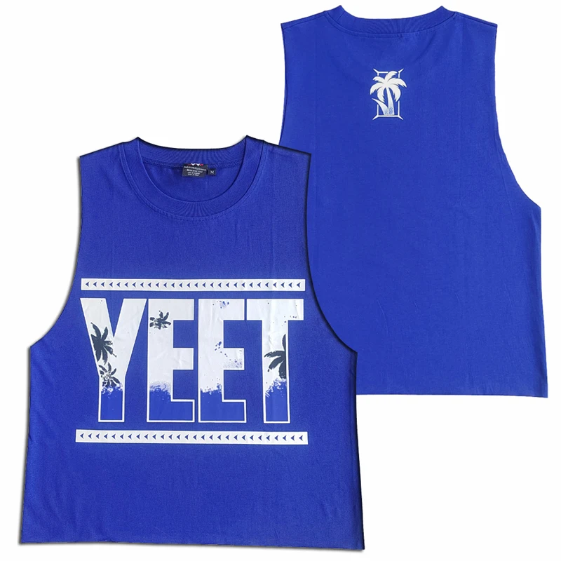Фото Синяя футболка Jey Uso YEET Sports Shades key uso yeet солнцезащитные очки Баскетбольная футболка Высококачественная мотоциклетная футболка №2