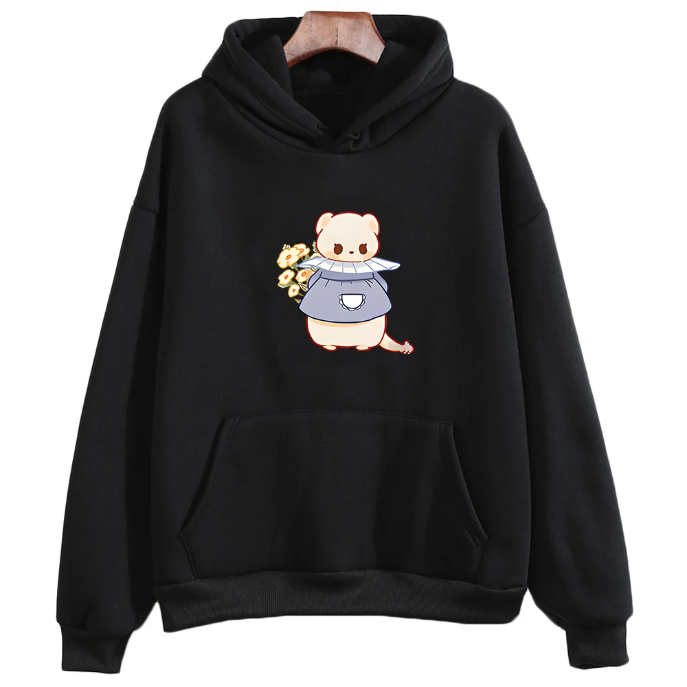 

Ferret Mustela Putorius Furo Oversized Hoodie Girls Kawaii/Cute Cartoon Long-sleeved Sweatshirt Spring and Autumn Lovely Animal