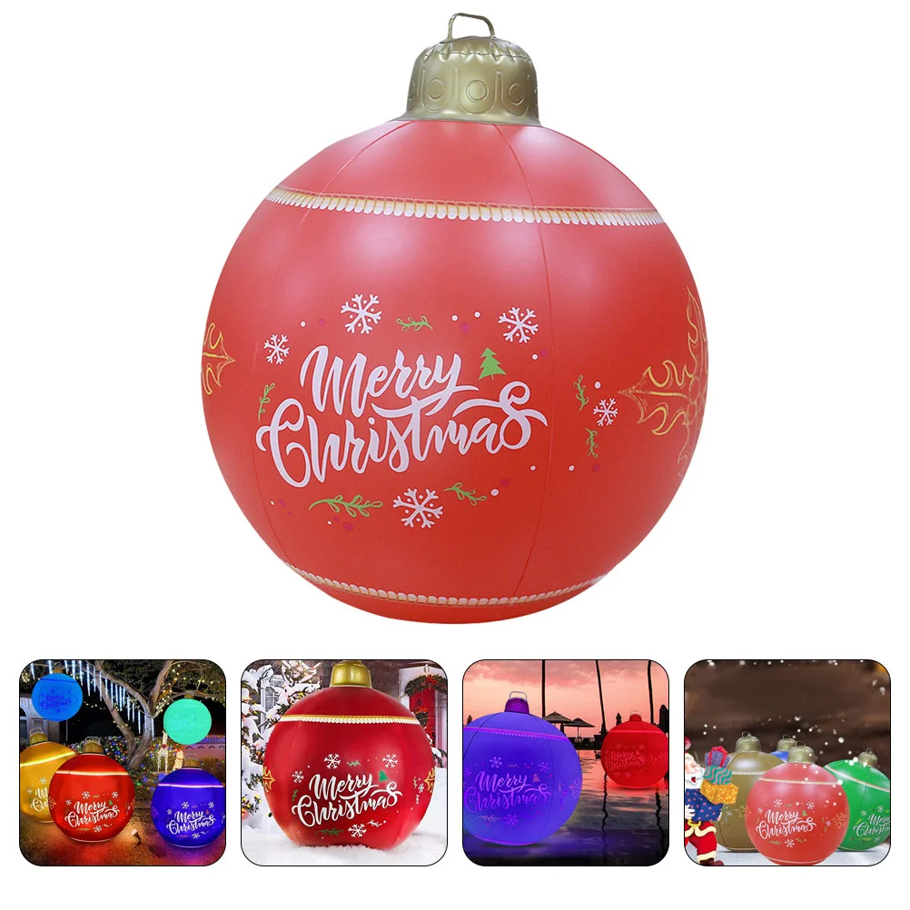 

Inflatable Christmas Ball Outdoor Yard Garden Decor Christmas Holiday Ornament