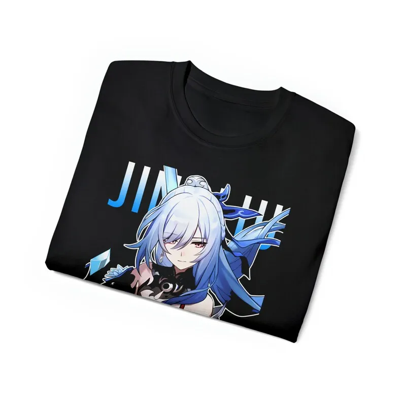 Футболка Jingliu honkai со звездами футболка Веерообразный подарок унисекс из ультра