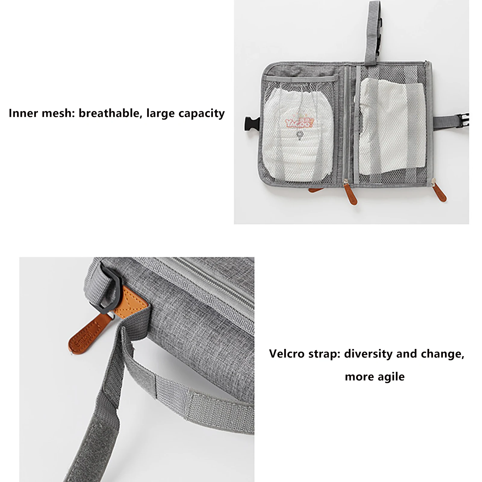 Baby Stroller Bag Carrying Case Changing Mat Portable Foldable Washable Waterproof Mattress Changing Mats Reusable Travel Pad images - 6