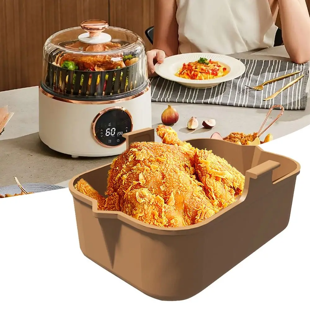 

Accessories Pizza Plate Cooking Baking Basket Air Fryer Silicone Pot Replacement Liners For NINJA DZ201/DZ401/DZ550