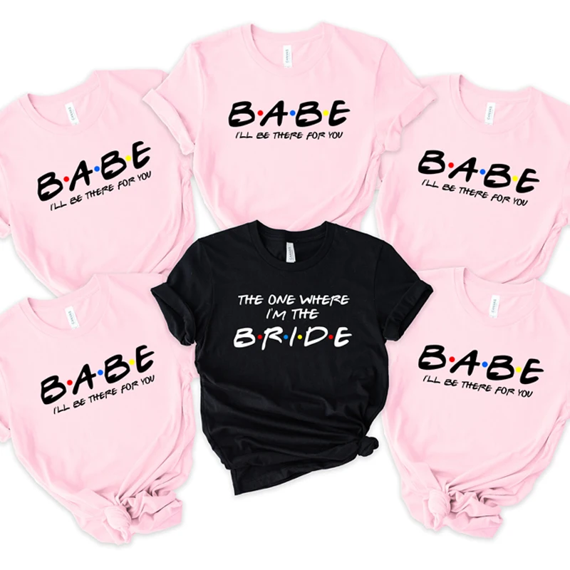 Женские футболки для девичника невесты одежда хлопковая футболка душа и девочек