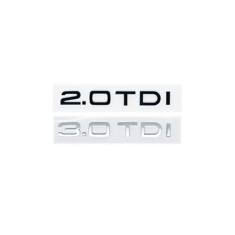 3D буквы ABS 2.0TDI 2.5TDI 3.0TDI 35TDI 40TDI 45TDI 50TDI Эмблема для Audi A1 A3 A4 A5 A6 A7 A8 Q2 Q3 Q5 Q7 Наклейка на багажник автомобиля (art.: 3920cf3aa3133) - 3920cf3aa3133