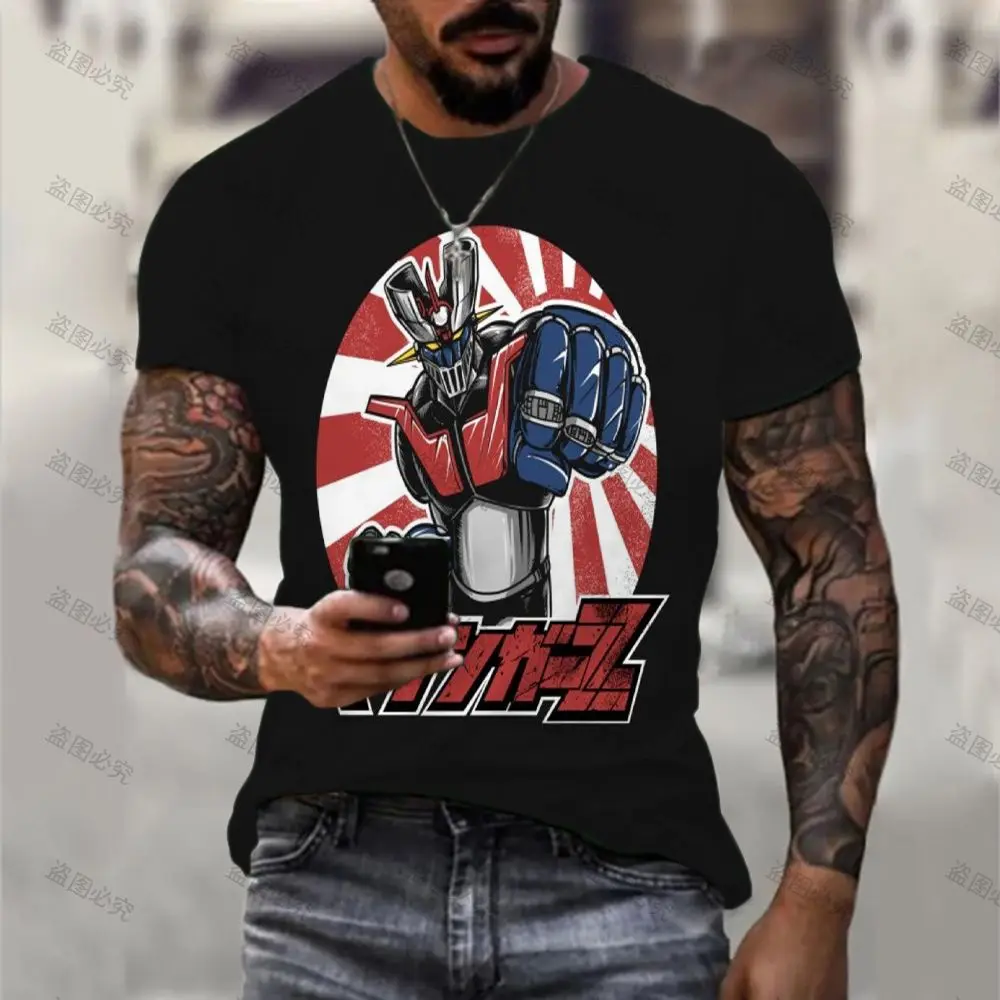 

Футболка Mazinger Z мужская оверсайз, топ с коротким рукавом, с принтом HD, аниме модная одежда для отдыха, Y2k 6XL, 2022