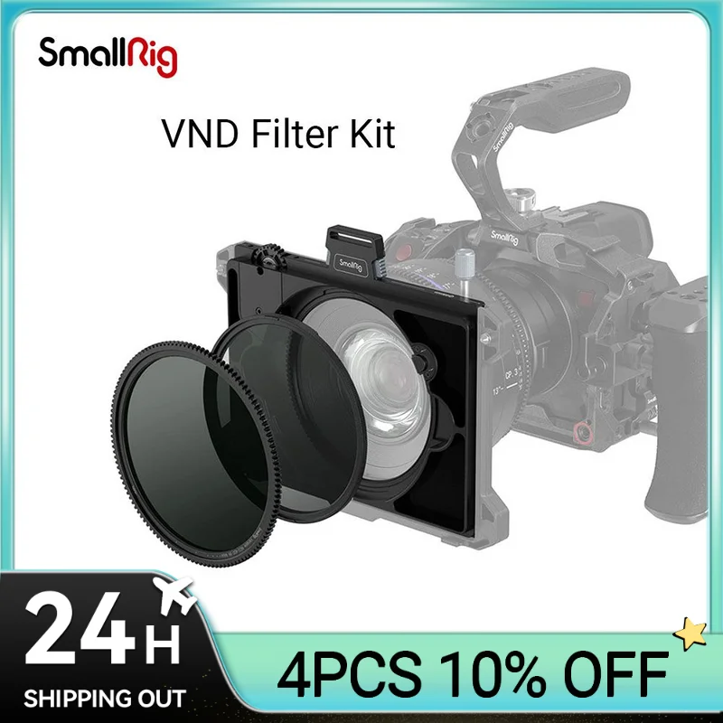 

SMALLRIG VND Filter Kit,Featuring 8 Stops,Variable Neutral Density Including 2 CPL Detachable Magnetic Circular-Polarizing Lens