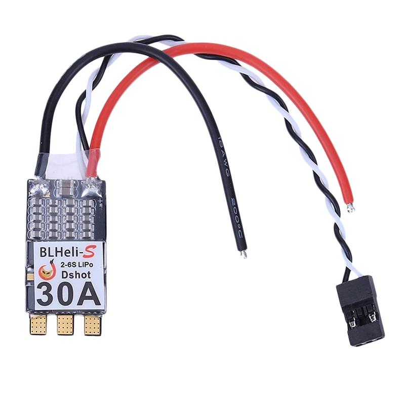 

ABGZ-30A Brushless HLW Blheli-S ESC для квадрокоптера 2-6S Lipo FPV QAV250 200
