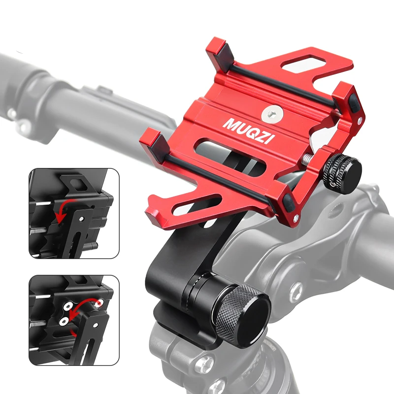 Держатель для телефона на мотоцикл или велосипед вращение 360 ° из алюминиевого