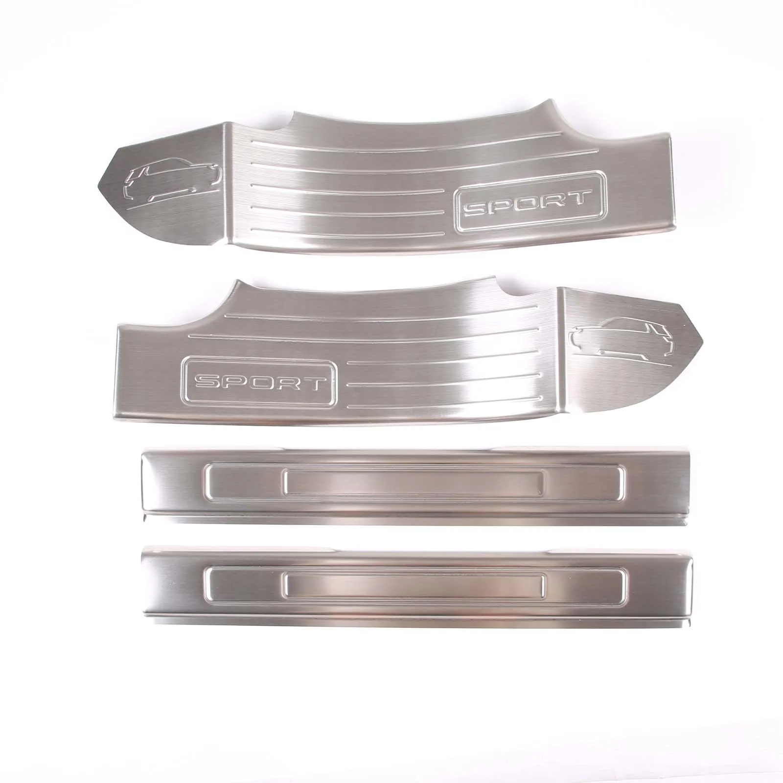 Накладка на порог из нержавеющей стали, Накладка на порог, защитные пороги для Land Rover Discovery Sport 2015-2021 5/7, аксессуары для сидений