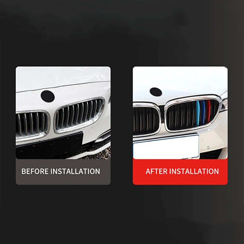 Фото 3 шт. накладка на переднюю решетку Modifi для BMW 3 серии E36 E45 E46 E90 E92 F30 8rods G20 11rods GT F34 9rods 11rods №4