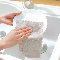new 10pcs super absorbent microfiber kitchen dish cloth high efficiency tableware household cleaning towel kitchen tool random c
