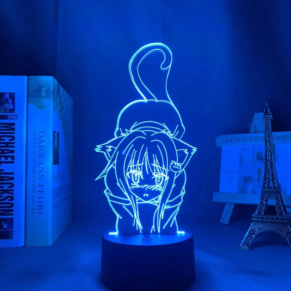 3d-лампа в стиле аниме для старшей школы DxD Shirone Toujou спальни декоративный