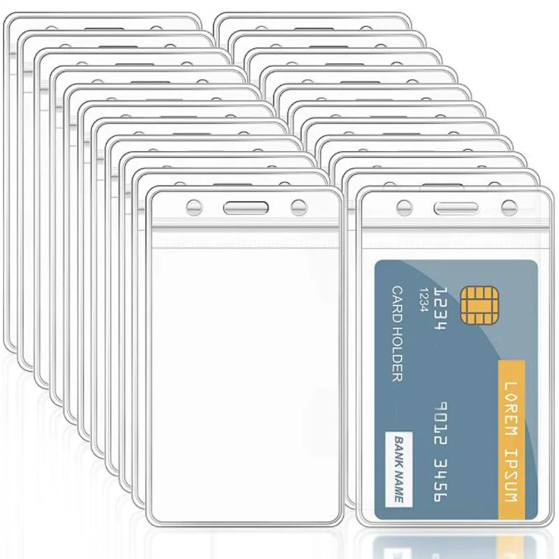 

10pcs Pvc Id Credit Card Holder Plastic Card Protector Case To Protect Credit Cards Bank Card Holder Card Cover