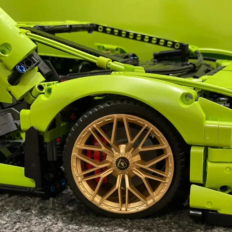 3696 шт. технический автомобиль Champagne Lambo модель SIAN Roadster FKP37 комплект модели