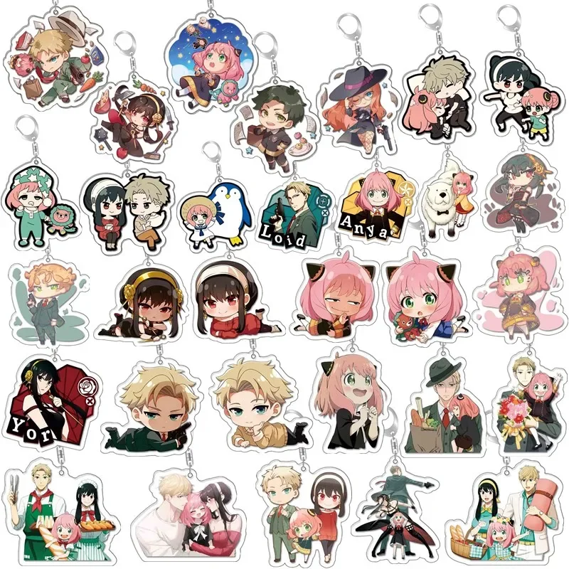 Брелок для ключей из акрила косплея принцессы с изображением героев аниме