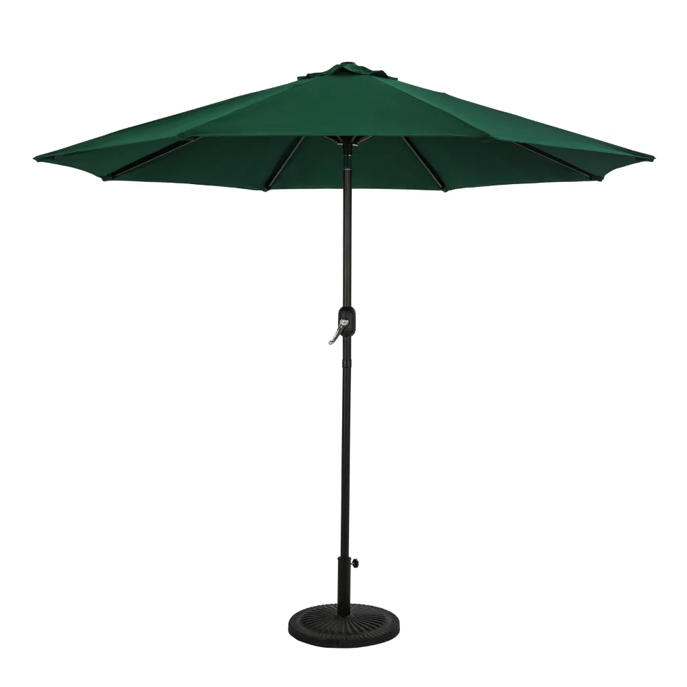 

Island Umbrella Mirage II 8' Hunter Green Solid Print Octagon Market Patio Umbrella with Auto Tilt and Breez-Tex Canopy